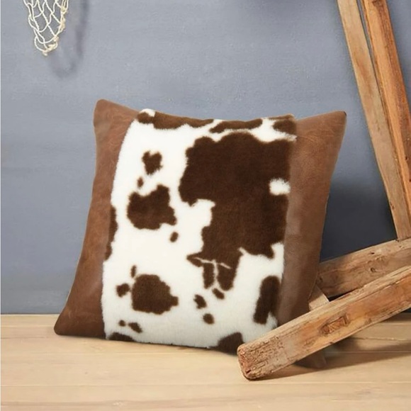 2 pc Cow Pattern Cushion Cover (Cushion Cover Only) - Picture 4 of 8